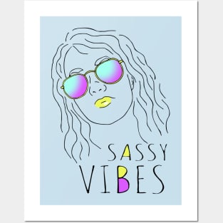 sassy vibes portrait Posters and Art